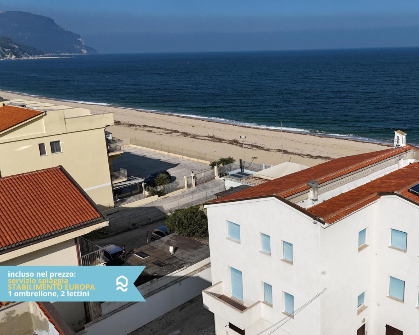Rs321 - Marcelli, Trilocale Fronte Mare Con Spiaggia Inclusa Экстерьер фото